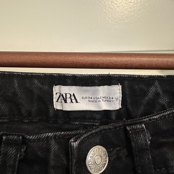 Zara Black High Rise Jeans Slim Fit - Picture 4 of 4